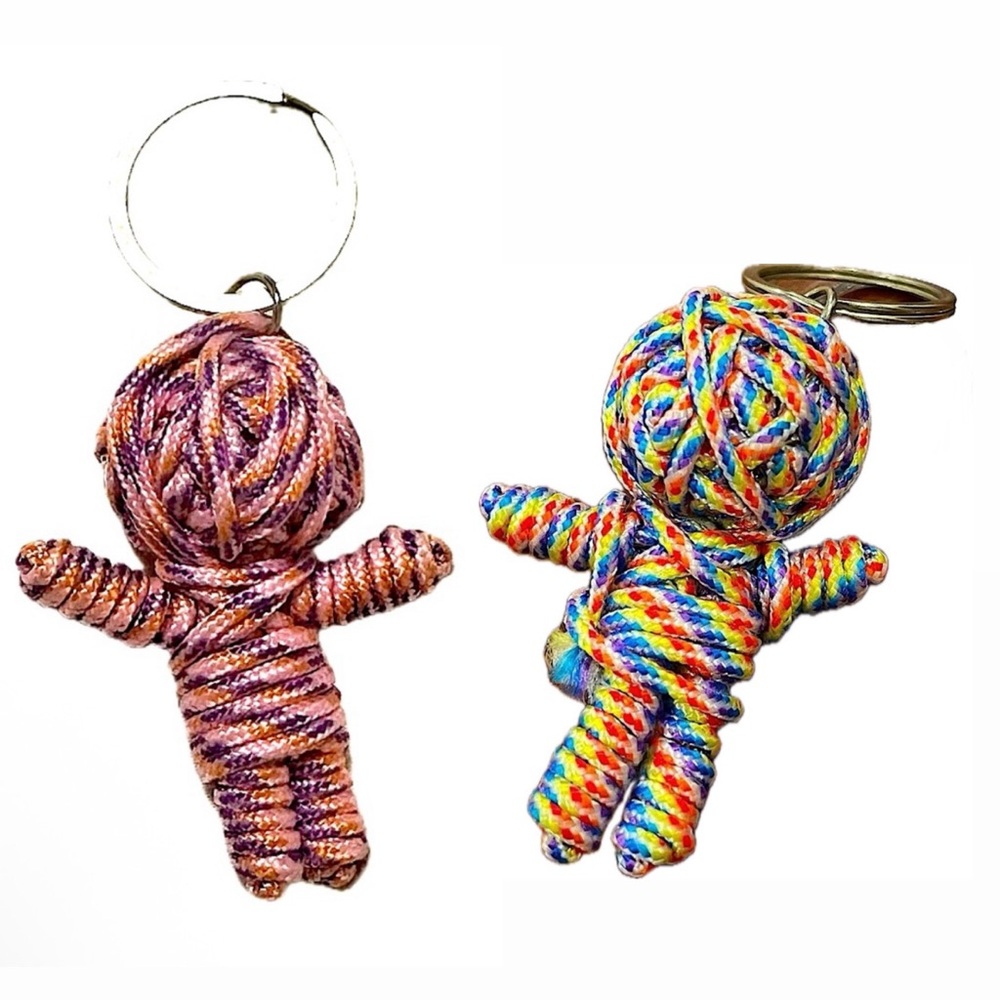 Y2K/90s Keychain String Voodoo Dolls